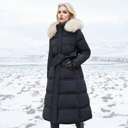 Manteau Femme Élégant Hiver Long Manches Longues