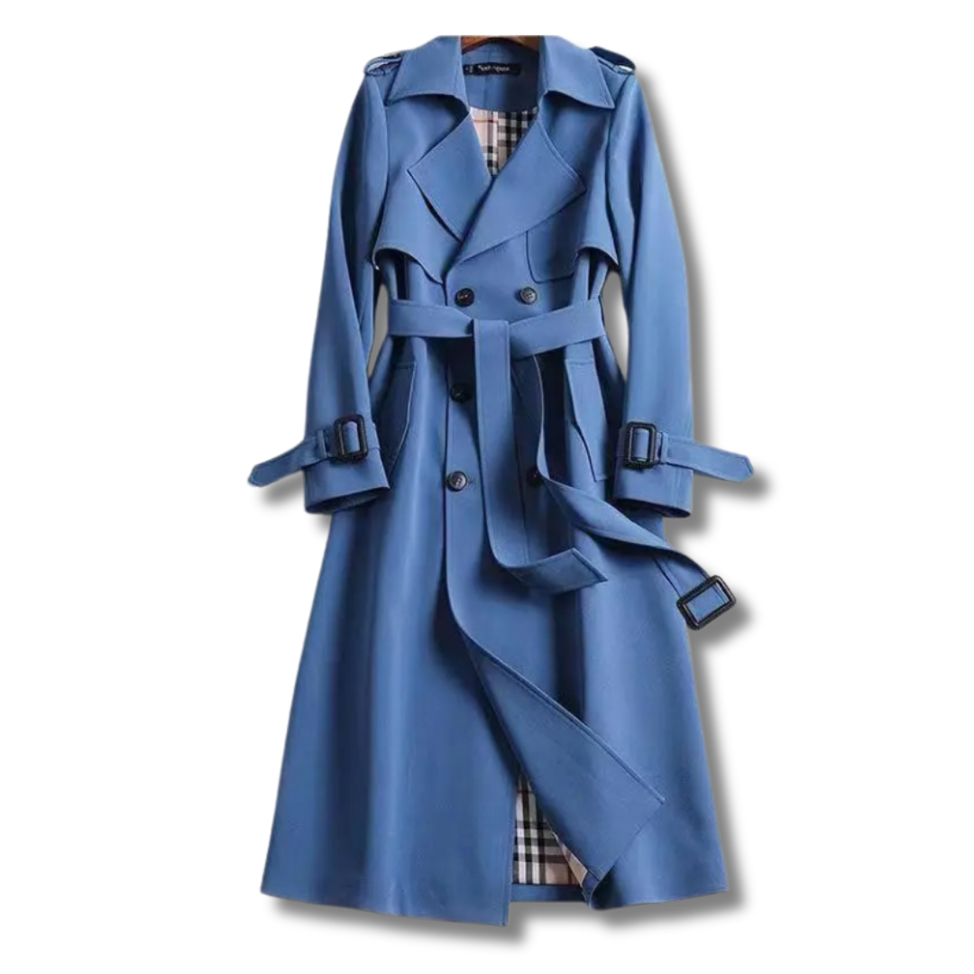 Manteau Femme Élégant Long - Trench Classique et Polyvalent pour Toutes Saisons