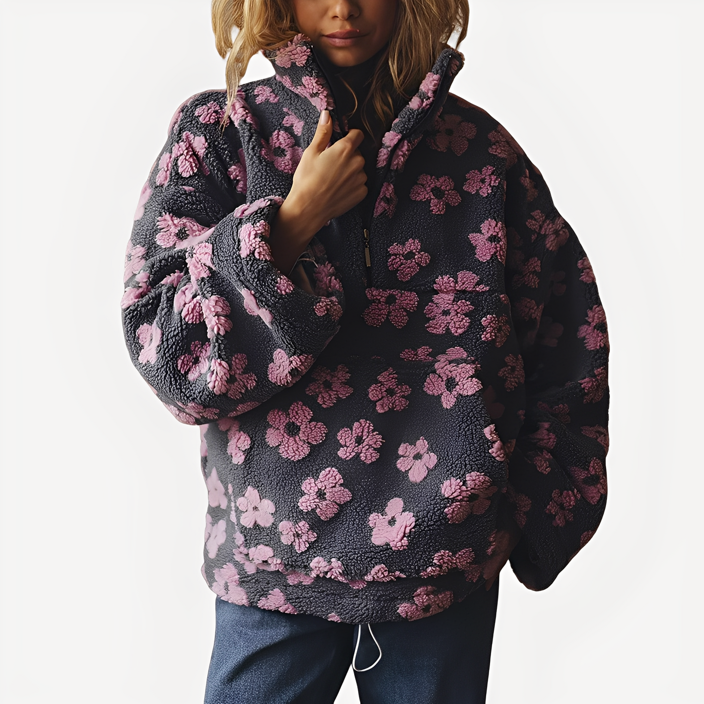 Pull Fleuri Élégant pour Femme