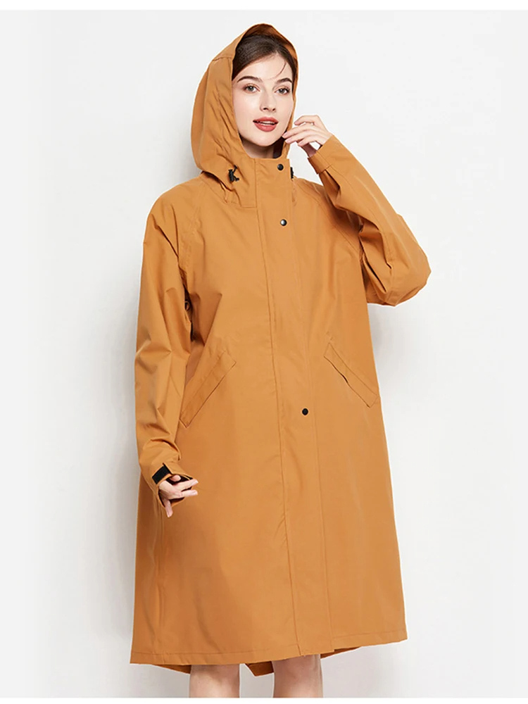 Veste Femme Étanche Légère avec Capuche et Poches