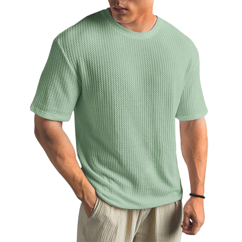 T-shirt décontracté à col rond et manches courtes