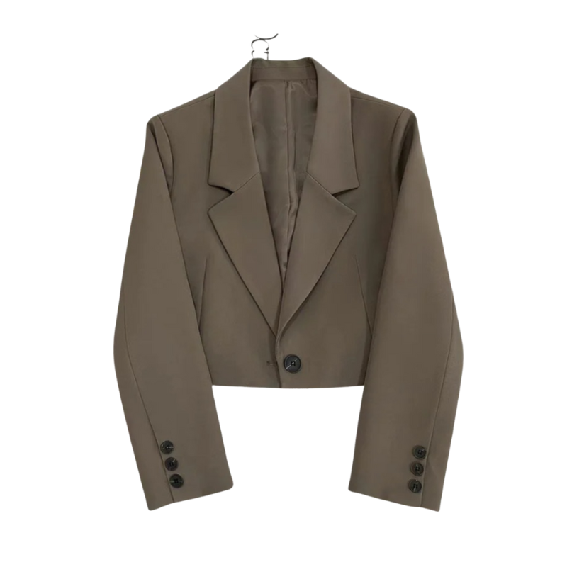 Blazer Femme Élégant à Manches Longues