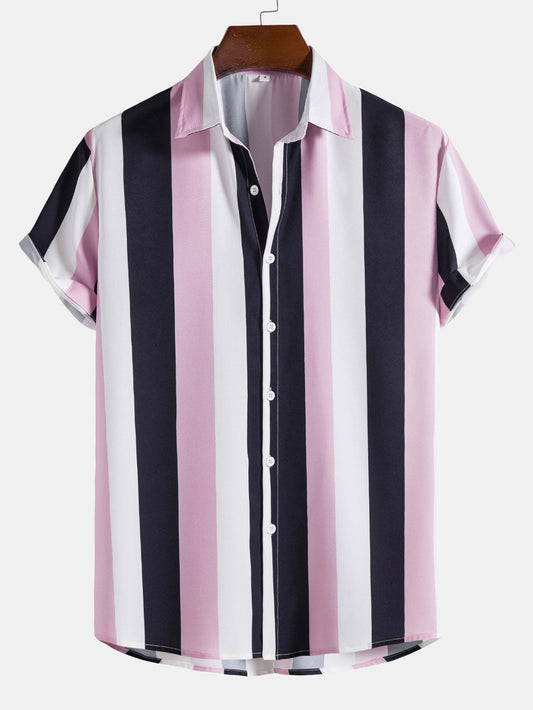 Chemise à Rayures Classique pour Homme - LuxeStyle