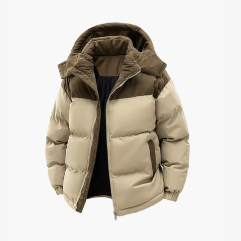 Veste hivernale pour homme à capuche polaire