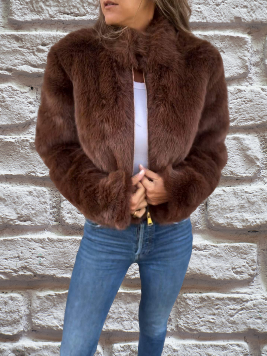 Veste en fausse fourrure Féminine Élégante - LuxeStyle