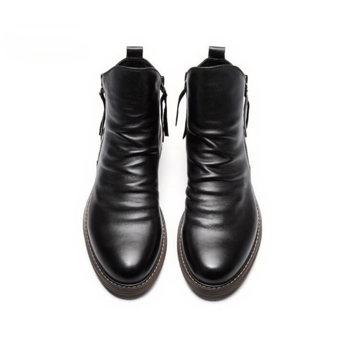 Bottes Casual à Fermeture Éclair et Semelle Confortable