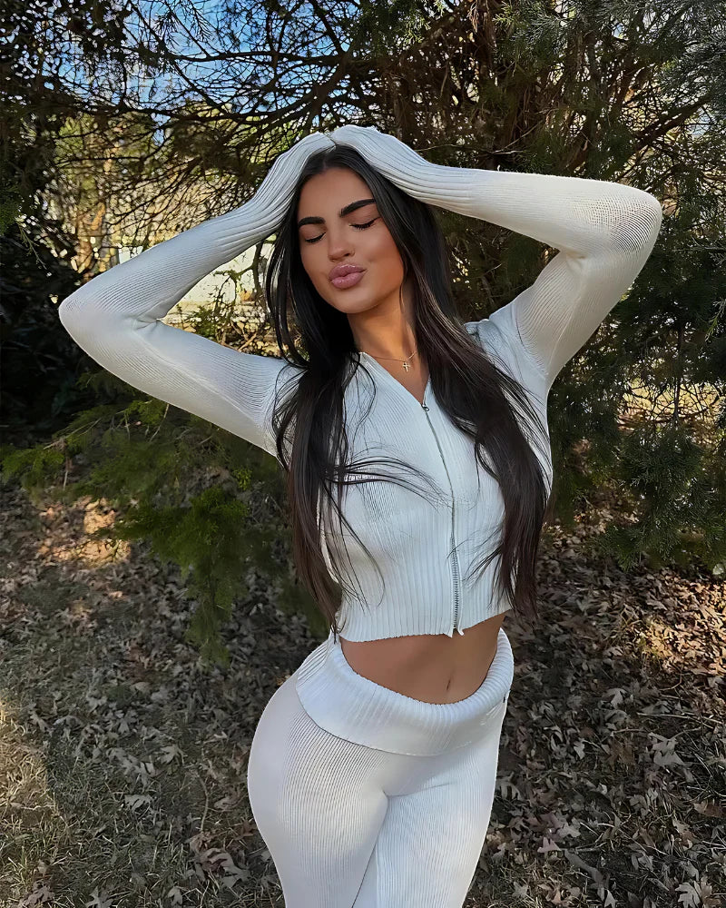 Ensemble Femme Élégant - Tenue Décontractée Chic et Séduisante