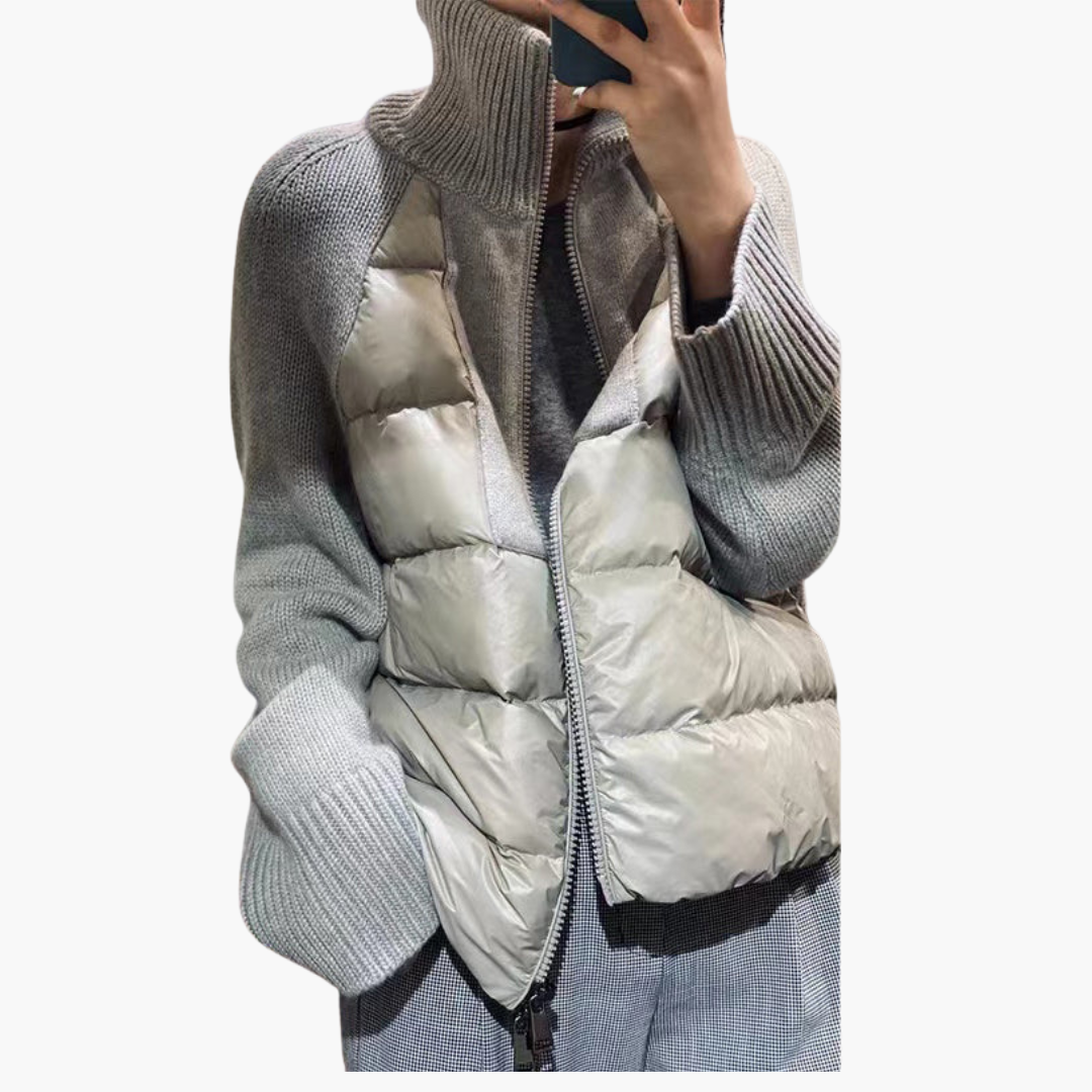 Doudoune Femme Hiver Élégante à Capuchon - LuxeStyle