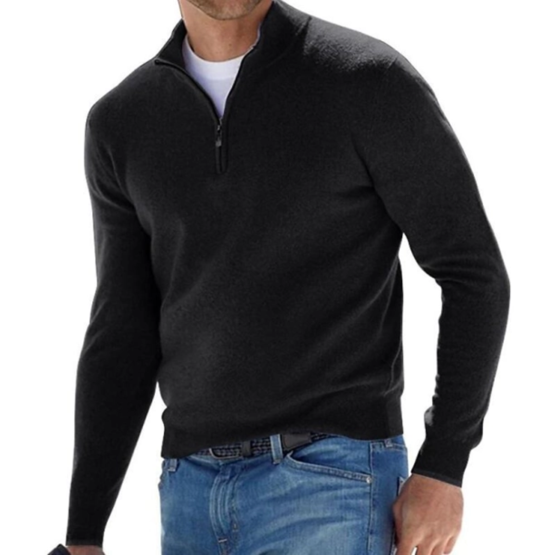 Pull Homme Hiver Élégant Zippé