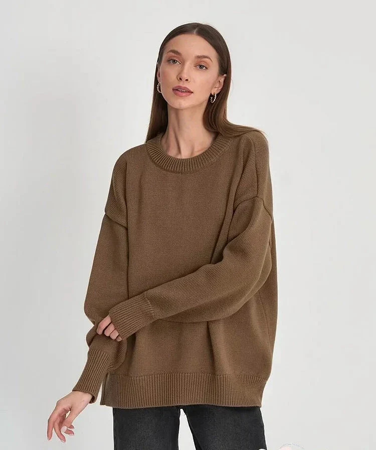 Pull Col Rond Féminin Doux
