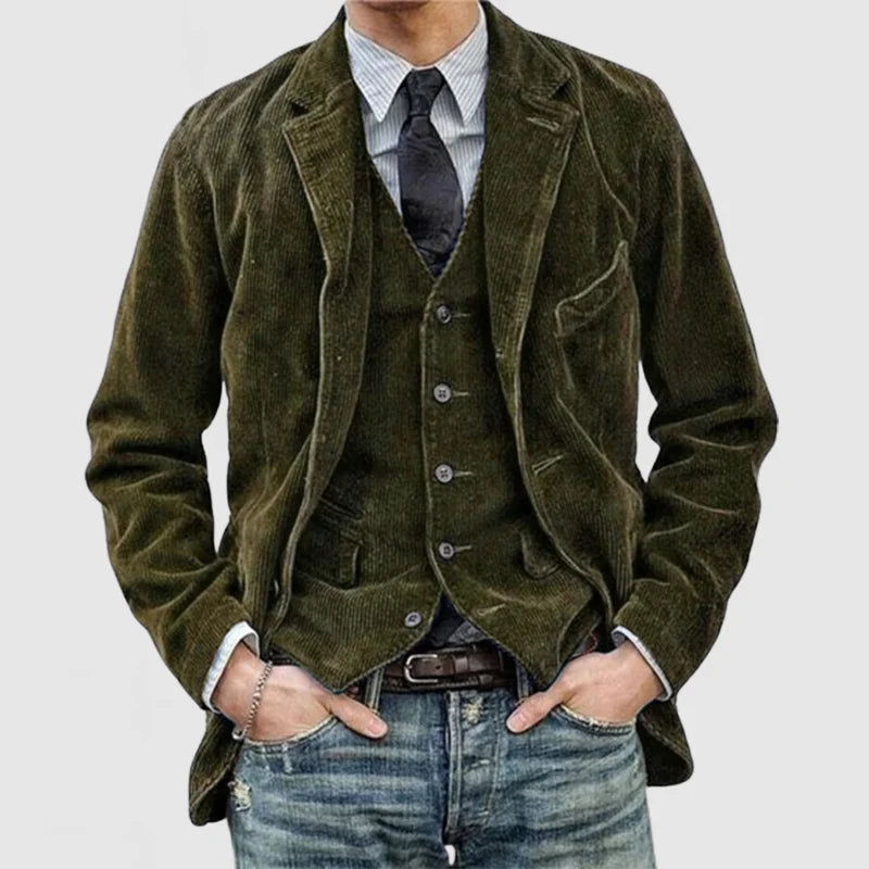Blazer Homme Velours Doux - Élégant, Confortable et Polyvalent