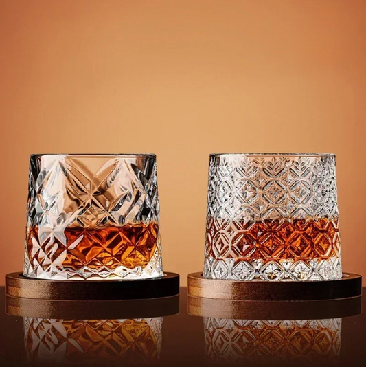 Verre à whisky design tournant luxe - BlxckFR