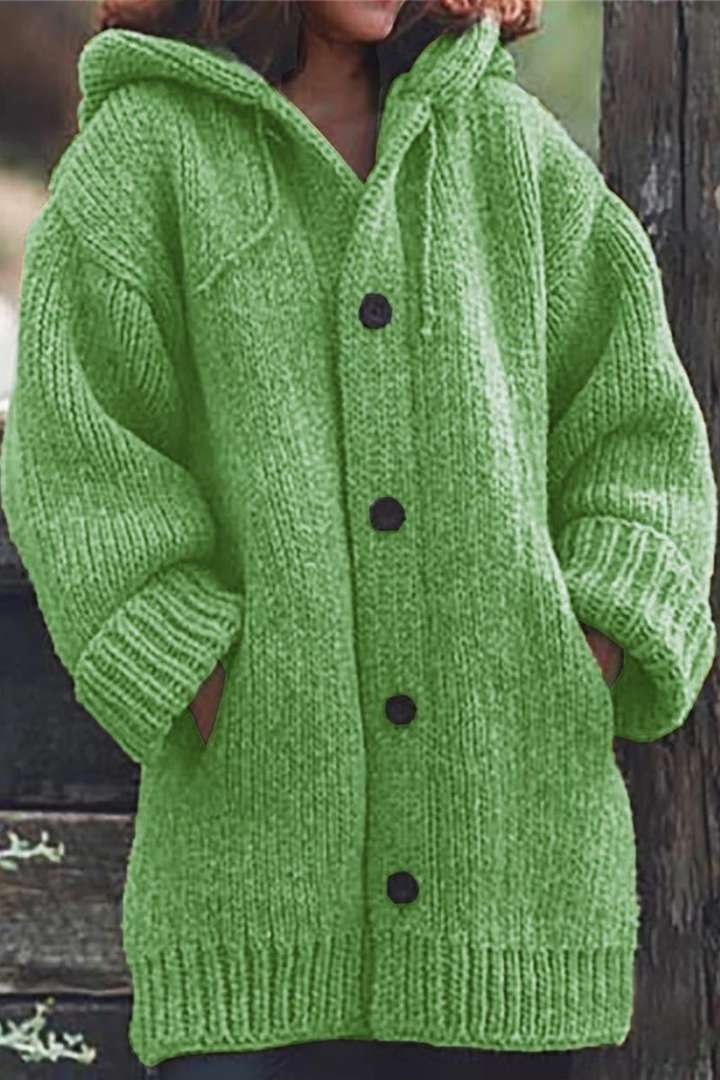 Gilet Long Femme Très Doux avec Capuche - Style Chic et Confortable