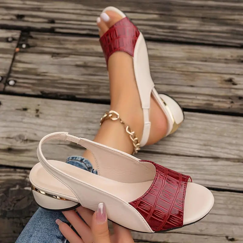 Sandales Femmes Chic à Talon Ouvert - LuxeStyle