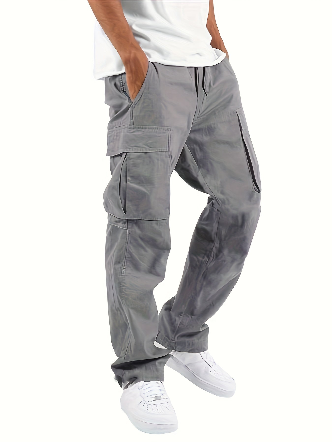 Pantalon Cargo Coton Homme - Confortable et Élégant avec Poches Pratiques