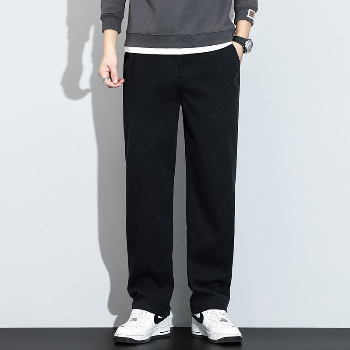 Pantalon de Travail Homme Robuste – Pantalon Chasse Anti-Plis avec Jambes Droites & Fermeture Rapide