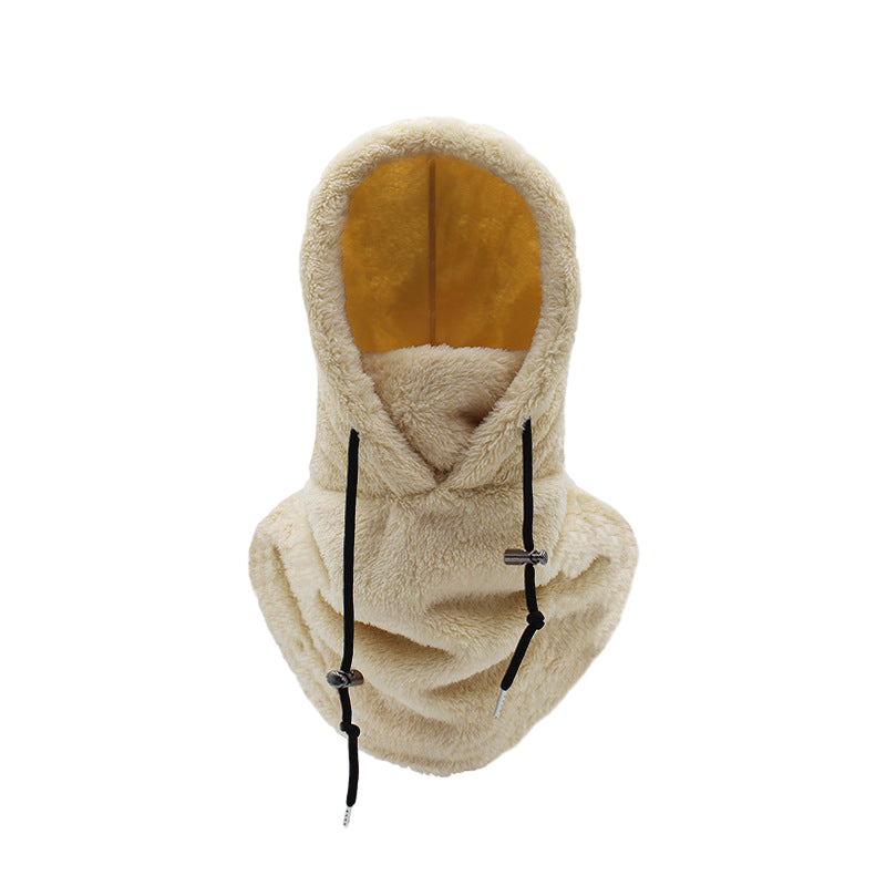 Cagoule Polaire Châle Beige Réglable - LuxeStyle