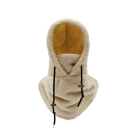 Cagoule Polaire Châle Beige Réglable - LuxeStyle