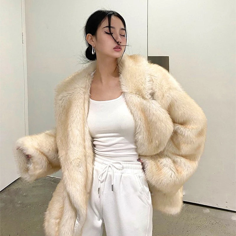 Manteau Femme Hiver Élégant avec Fermeture Cachée