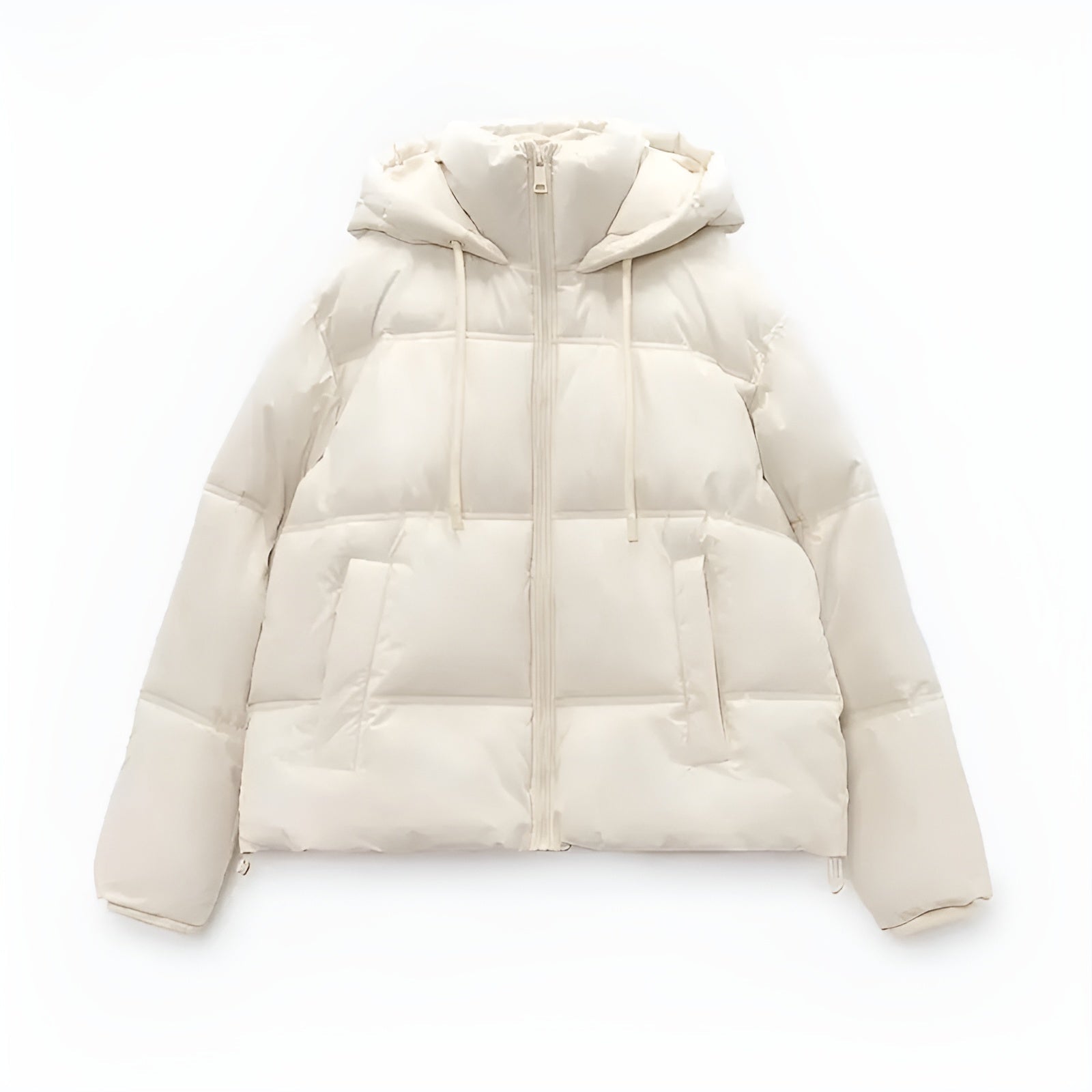 Veste Hivernale Douillette avec Fermeture Éclair pour Femme - LuxeStyle