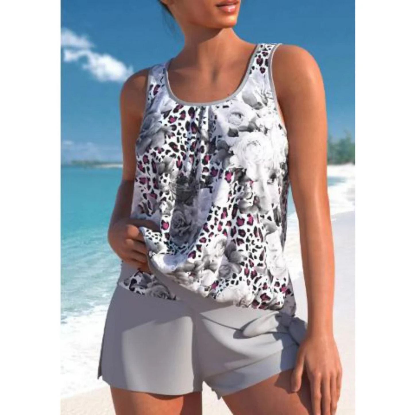 Maillot de Bain Femmes Floral Décontracté