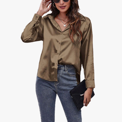 Chemise Femme Élégante en Soie