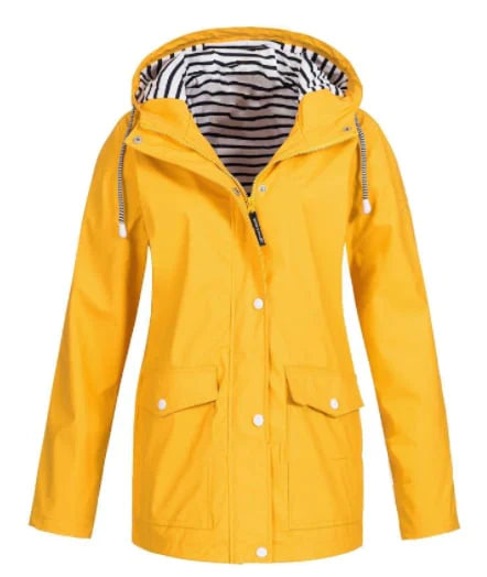 Veste Imperméable Féminine avec Capuche pour Pluie - LuxeStyle