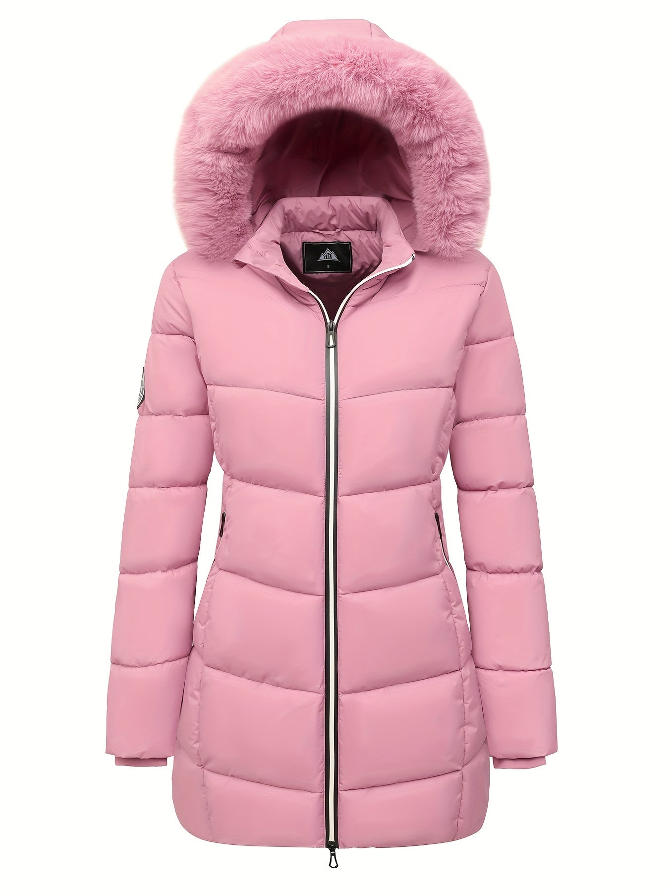 Manteau Hivernal Douillet pour Femme avec Capuche et Poches