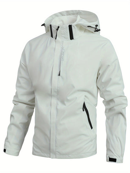 Blouson imperméable marine pour hommes