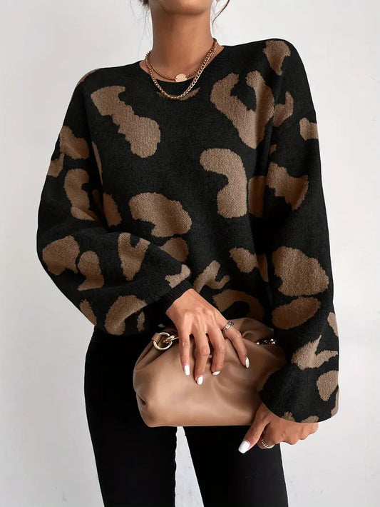 Pull Léopard Chic et Confortable pour Femme - LuxeStyle