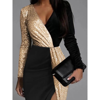 Robe de Femme Élégante à Paillettes | Taille Courte - luxestyle