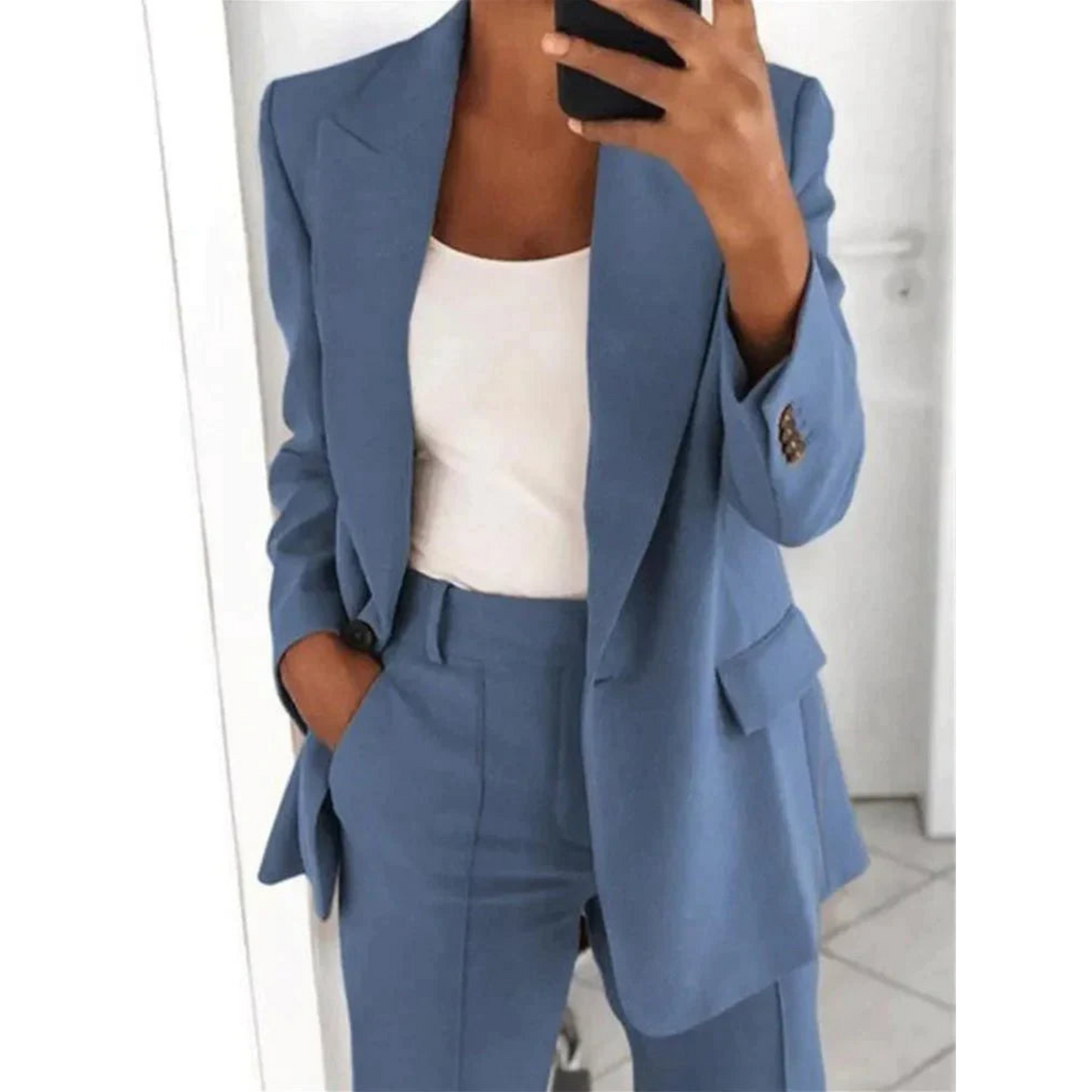 Costume Femme Élégant Tailleur Slim