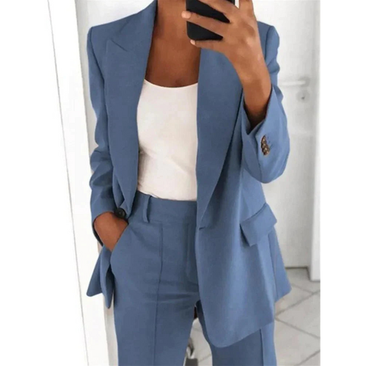 Costume Femme Élégant Tailleur Slim