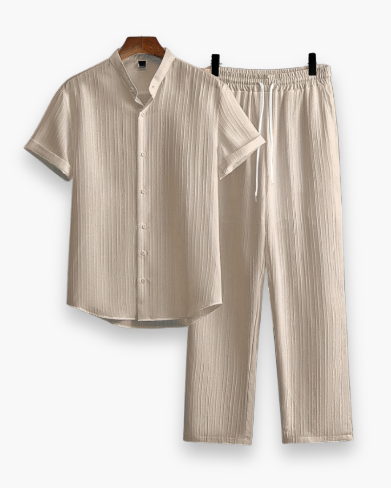 Tenue Été Homme Décontractée - Chemise Courte & Pantalon Léger