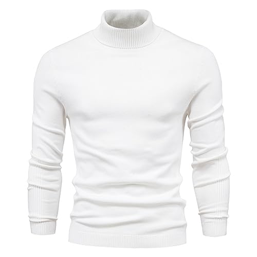 Pull Homme Col Roulé Élégant Chaud