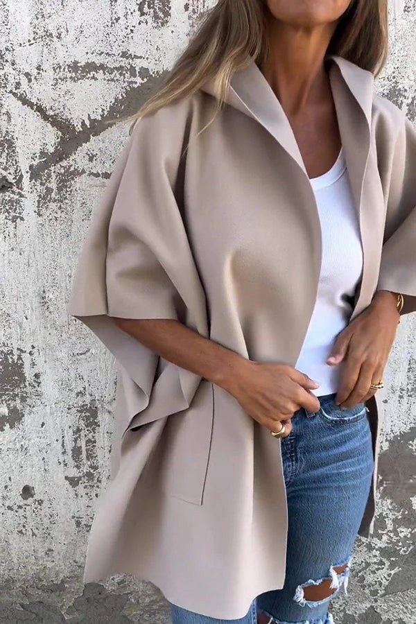 Manteau Femme Élégant À Poches Pour Automne