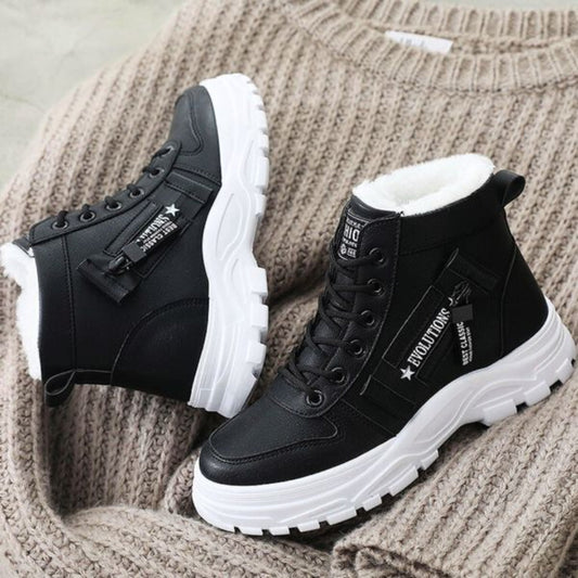 Bottines Décontractées D’hiver Pour Femmes | À Lacets