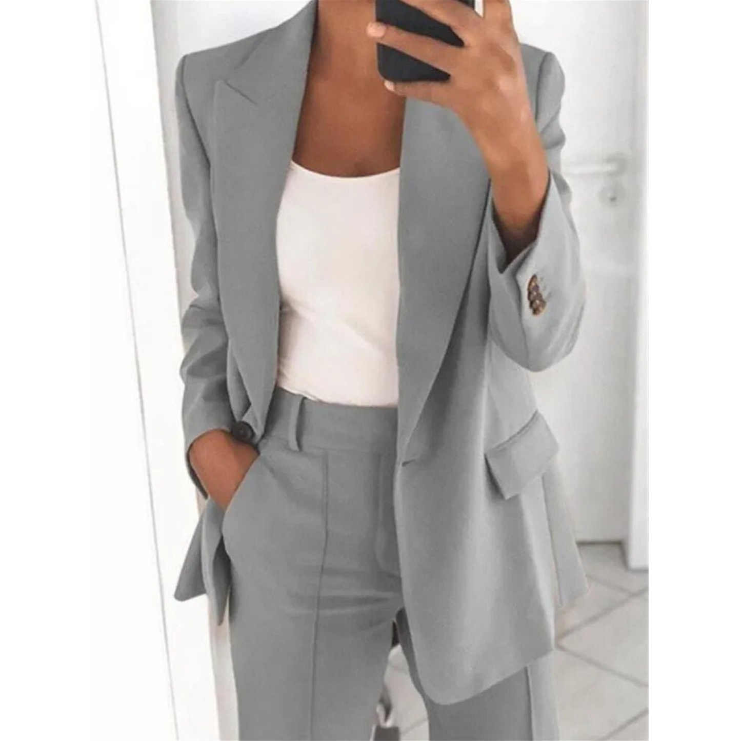 Costume Femme Élégant Tailleur Slim