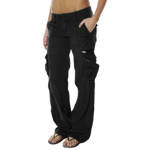 Pantalon cargo décontracté femme