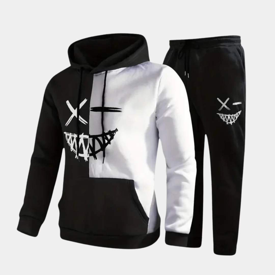 Tenue Sport Homme Complète avec Sweat Capuche et Pantalon