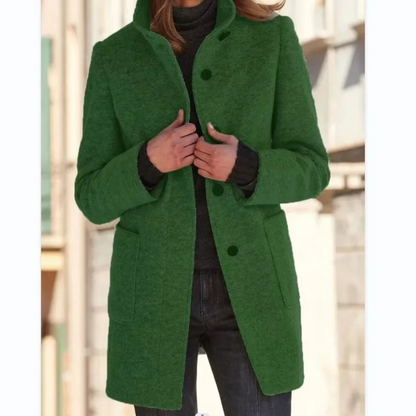 Manteau Femme Élégant Long – Veste Chic Tailleur en Coton Imperméable