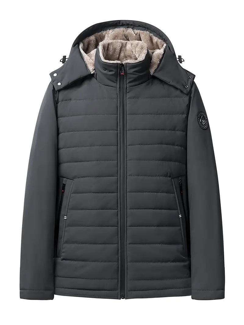 Veste Hiver Équipée avec Capuche Réglable pour Homme - LuxeStyle
