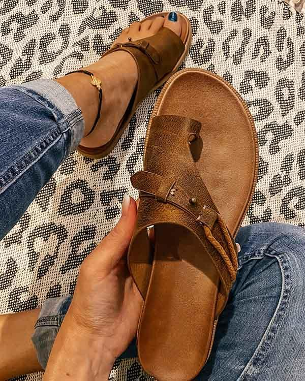 Sandales Mule Femme Cuir Écologique - Mules Confortables avec Semelle Douce - LuxeStyle