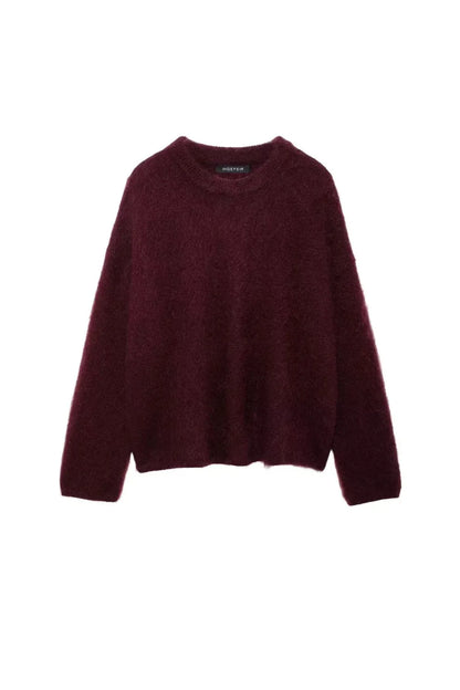 Pull Femme Hiver Confortable - Col Rond et Léger