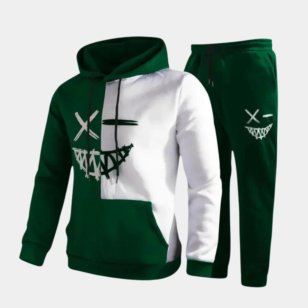 Tenue Sport Homme Complète avec Sweat Capuche et Pantalon