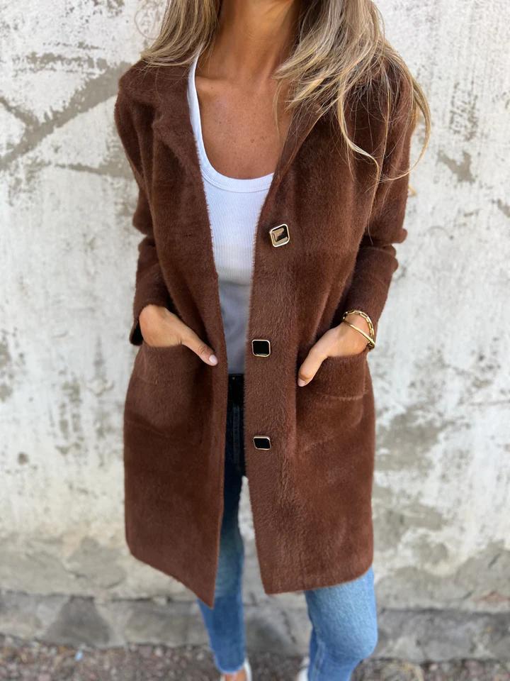 Manteau Femme Élégant Longueur Classique & Tissu Ultra Doux - LuxeStyle