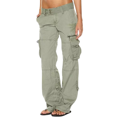 Pantalon cargo décontracté femme
