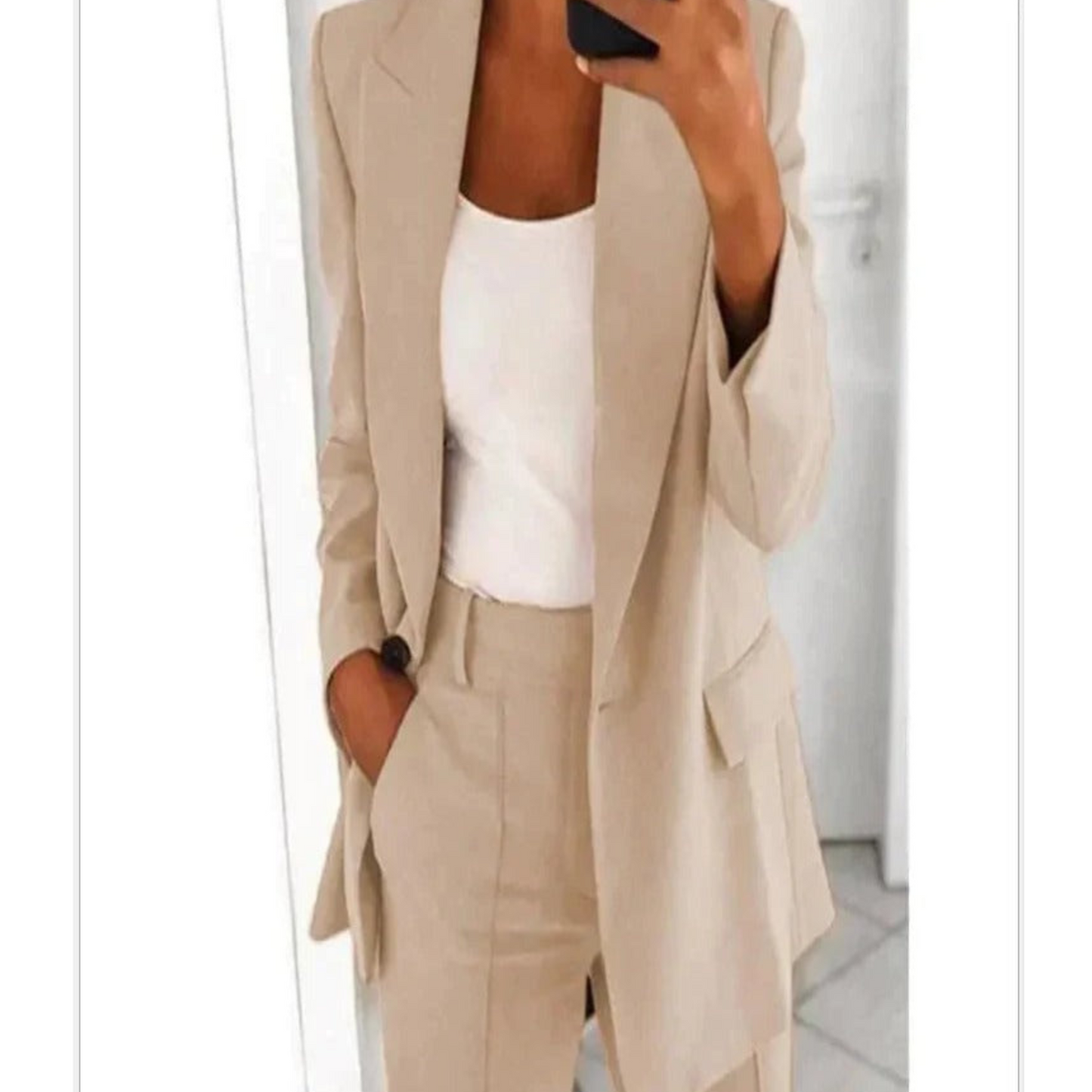 Costume Femme Élégant Tailleur Slim