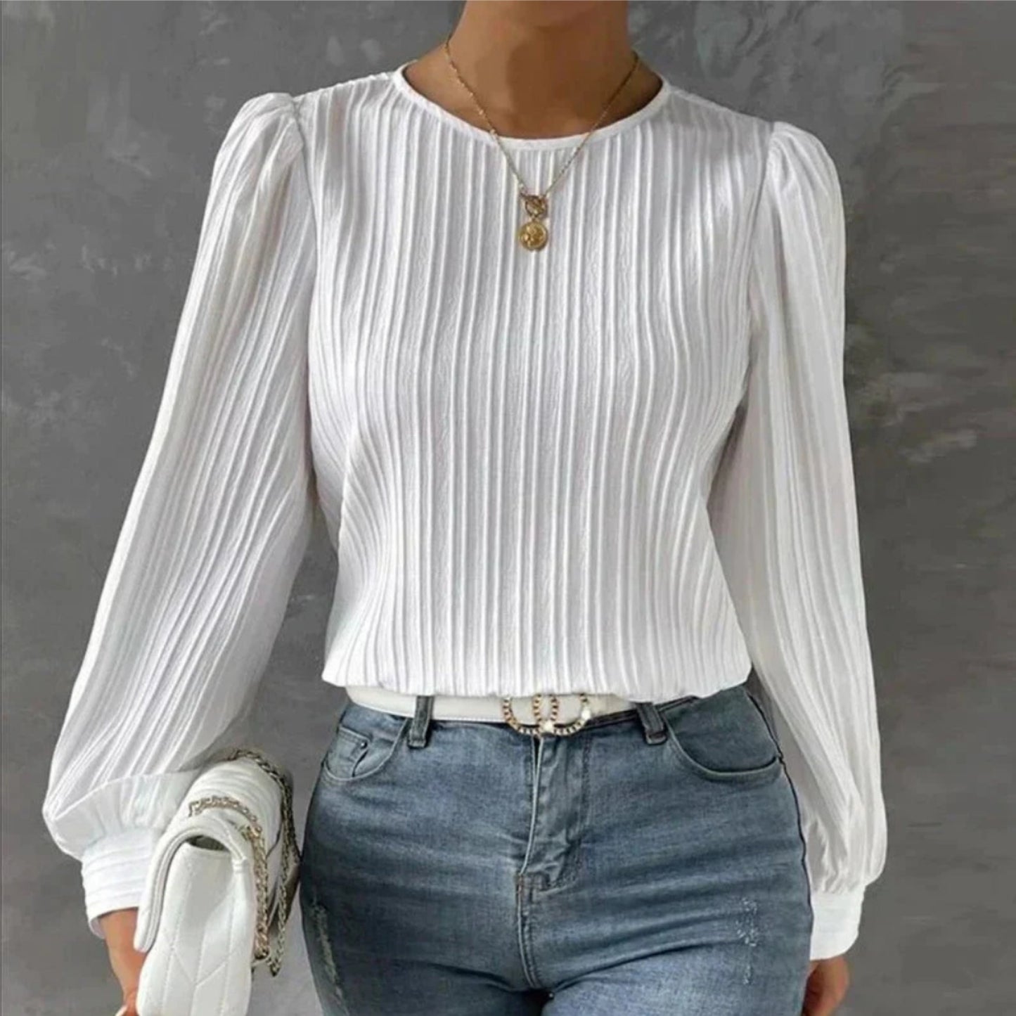 Chemisier Femme Élégant Manches Longues - luxestyle