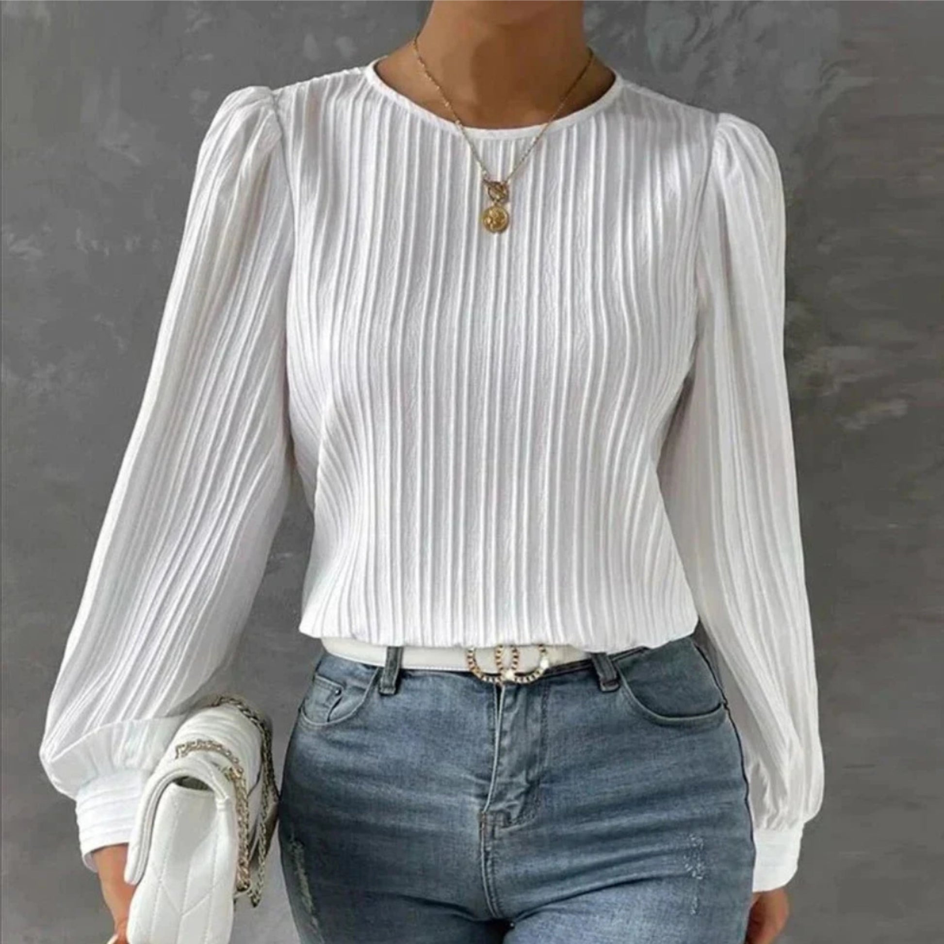 Chemisier Femme Élégant Manches Longues - luxestyle